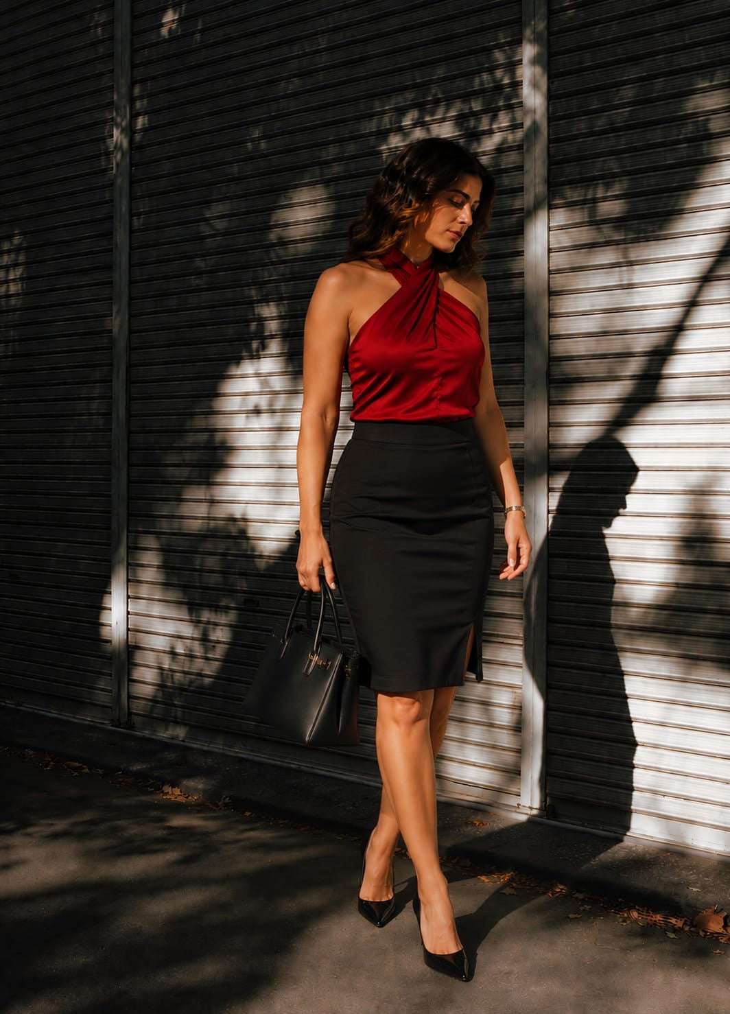 FI - ROX Collection 007 - Top Cruzado Halter Rojo — foto 1