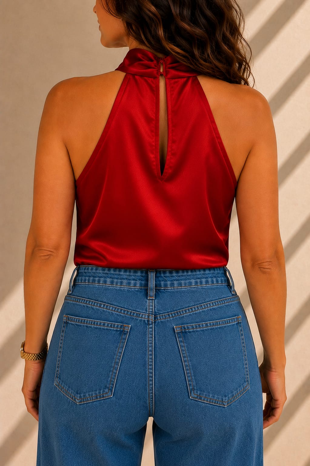 FI - ROX Collection 007 - Top Cruzado Halter Rojo — foto 3