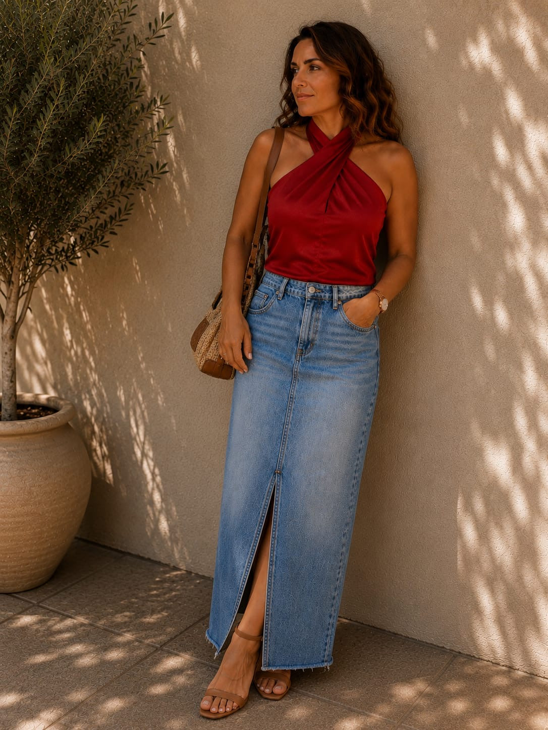 FI - ROX Collection 007 - Top Cruzado Halter Rojo — foto 4