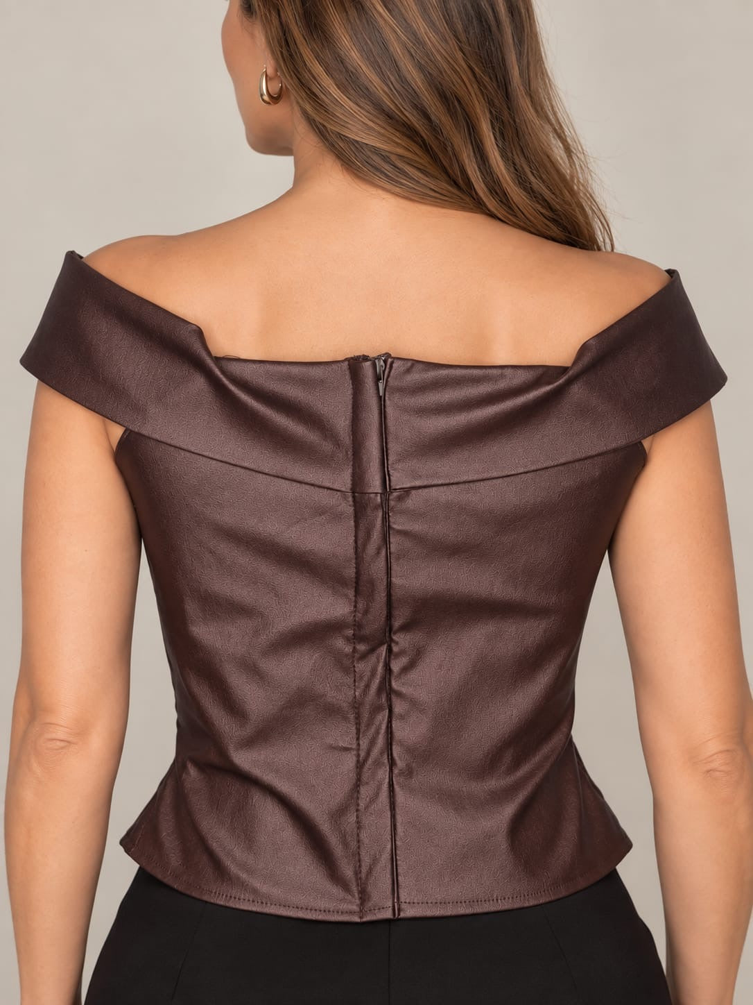 FI - ROX Collection 184.1 - Corset Off Shoulder Chocolate