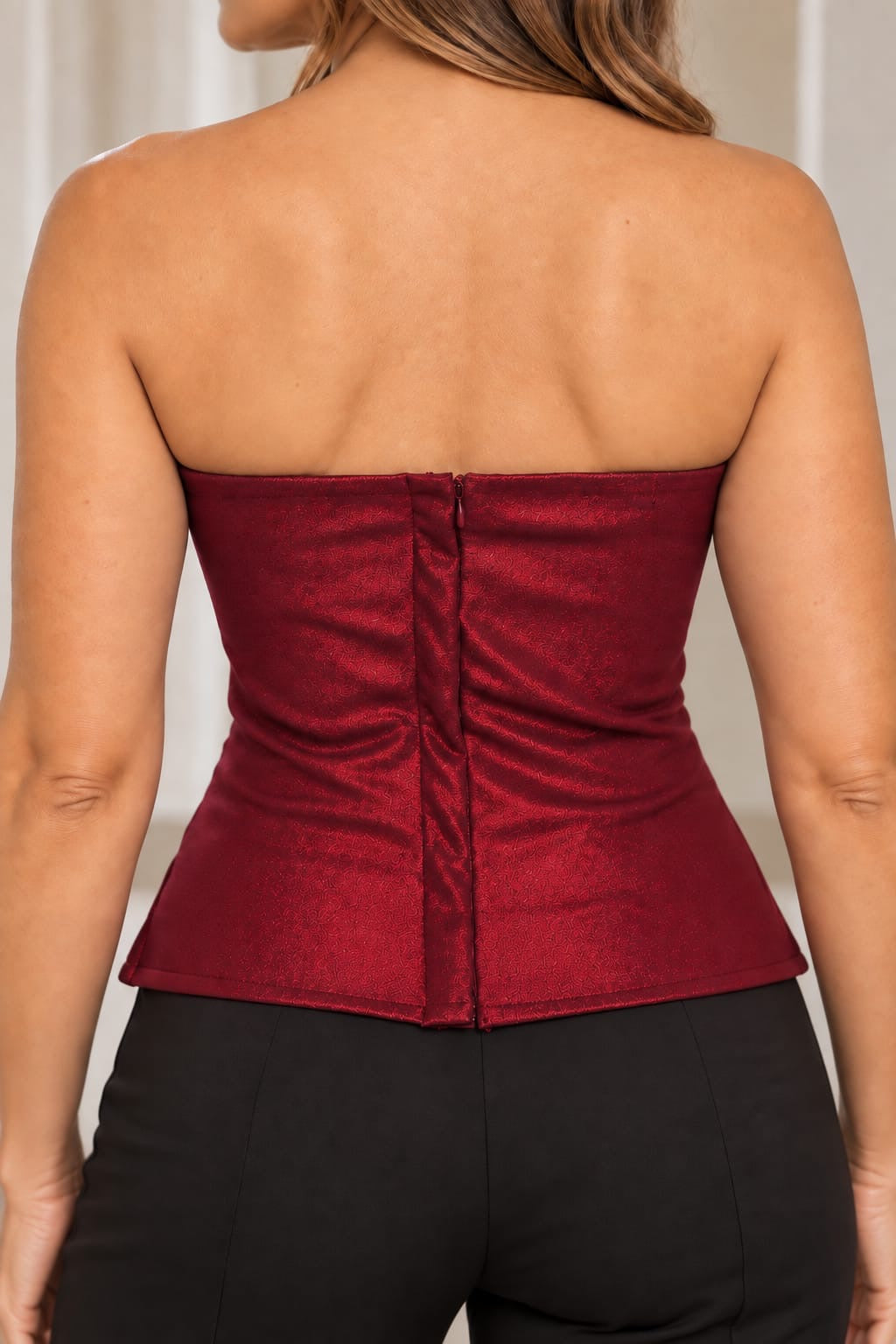 FI - ROX Collection 190.1 -  Corset Burgundy Foil
