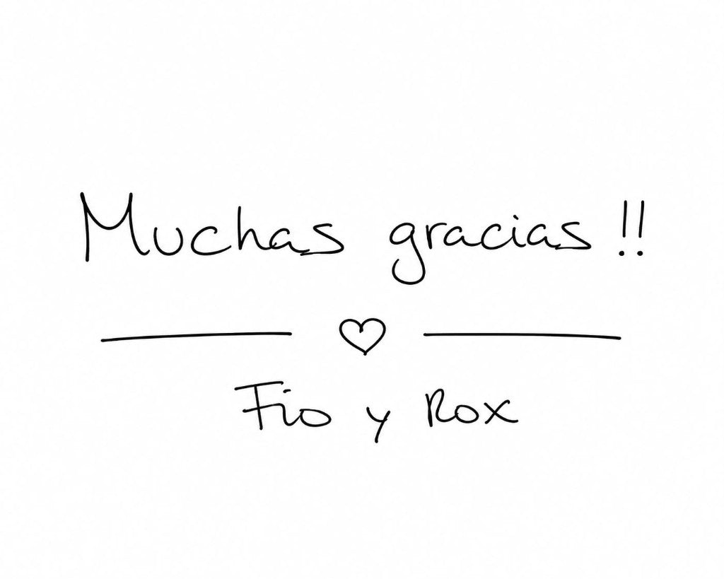 Muchas gracias — Fio y Rox